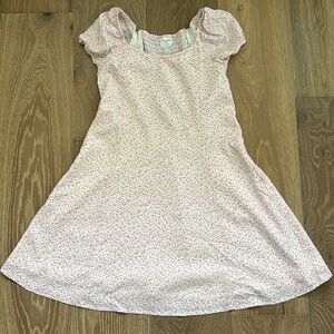 Abercrombie kids pink flowered dress